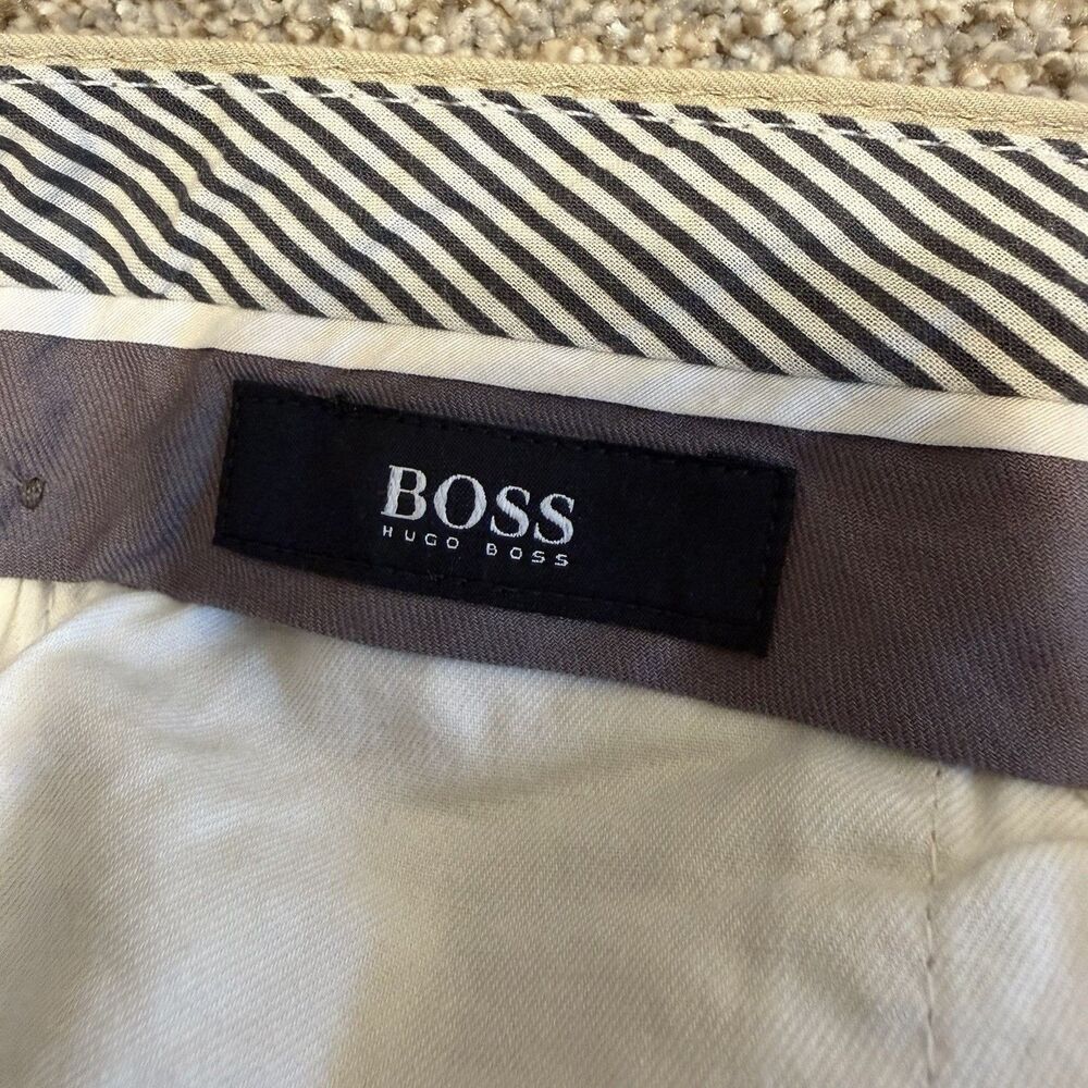 Hugo Boss Stanino13-W Chinos Men Size 30R  Beige - Picture 8 of 14